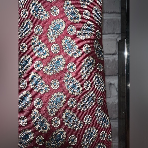Vintage Christian Dior Men’s Silk Paisley Tie - Picture 5 of 9